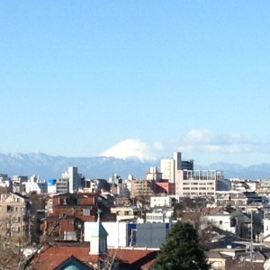 利用者さんと富士山（ホームページ記事用写真）