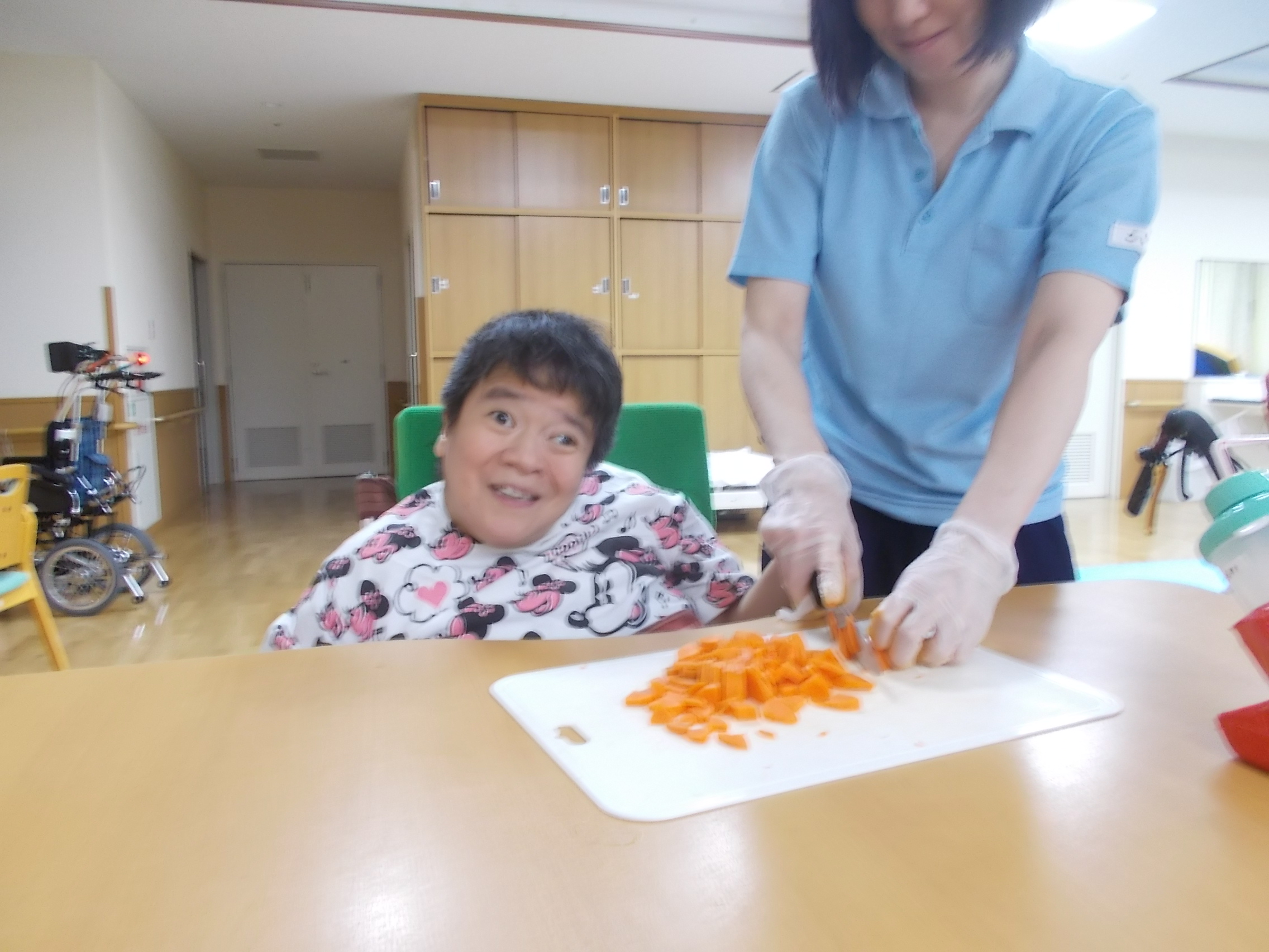 障害者支援施設 はなみずき 調理活動 あんかけやきそば 今日のできごと お知らせ 江古田の森 東京総合保健福祉センター 中野区